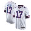 Josh Allen Buffalo Football Game Player Jersey White