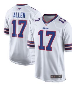 Josh Allen Buffalo Football Game Player Jersey - White