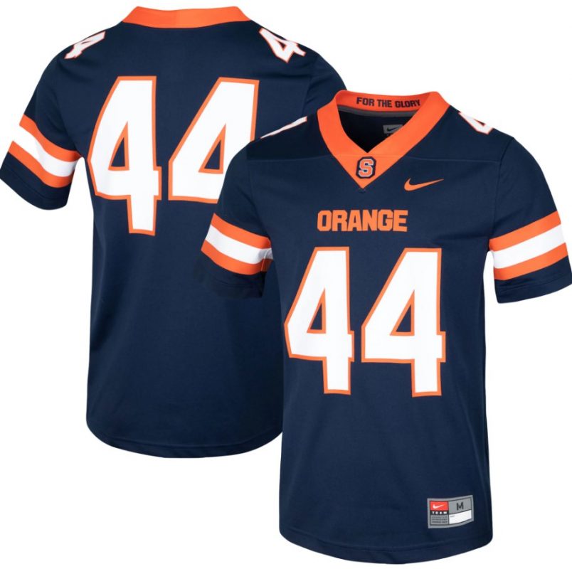 Custom Syracuse Orange Jersey Name And Number NCAA Football Navy