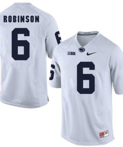Penn State Nittany Lions Andre Robinson Jersey #6 Football NCAA Jerseys White