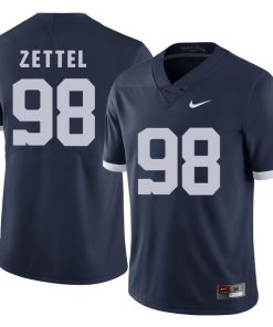 Penn State Nittany Lions Anthony Zettel Jersey #98 Football NCAA Jerseys Dark Blue