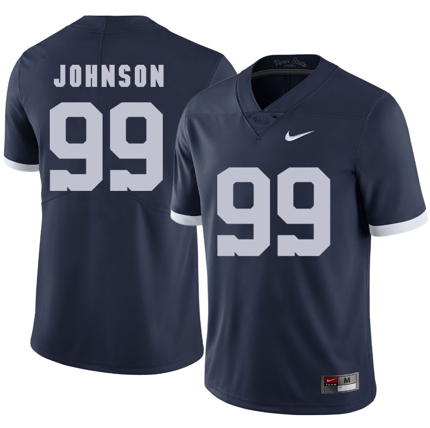 Penn State Nittany Lions Austin Johnson Jersey #99 Football NCAA Jerseys Dark Blue
