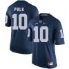 Penn State Nittany Lions Brandon Polk Jersey #10 Football NCAA Jerseys Blue