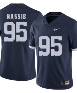 Penn State Nittany Lions Carl Nassib Jersey #95 Football NCAA Jerseys Dark Blue