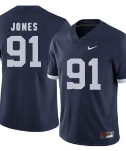 Penn State Nittany Lions DaQuan Jones Jersey #91 Football NCAA Jerseys Dark Blue