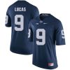 Penn State Nittany Lions Jordan Lucas Jersey #9 Football NCAA Jerseys Blue