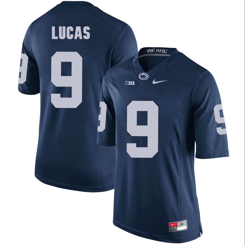 Penn State Nittany Lions Jordan Lucas Jersey #9 Football NCAA Jerseys Blue