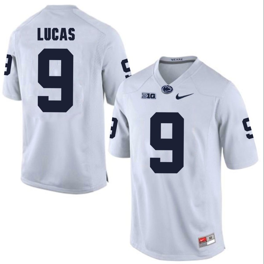 Penn State Nittany Lions Jordan Lucas Jersey #9 Football NCAA Jerseys White