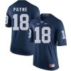 Penn State Nittany Lions Lamont Payne Jersey #18 Football NCAA Jerseys Blue