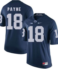 Penn State Nittany Lions Lamont Payne Jersey #18 Football NCAA Jerseys Blue