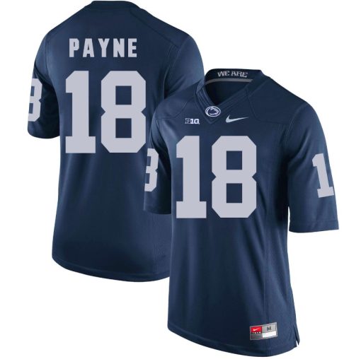 Penn State Nittany Lions Lamont Payne Jersey #18 Football NCAA Jerseys Blue