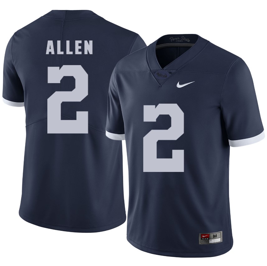 Penn State Nittany Lions Marcus Allen Jersey #2 Football NCAA Jerseys Dark Blue