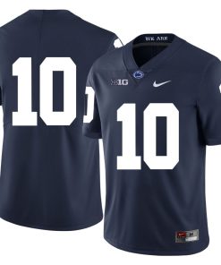 Penn State Nittany Lions NO NAME Jersey #10 Football NCAA Jerseys Blue