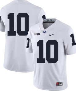 Penn State Nittany Lions NO NAME Jersey #10 Football NCAA Jerseys White