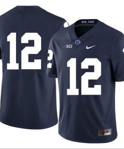 Penn State Nittany Lions NO NAME Jersey #12 Football NCAA Jerseys Dark Blue