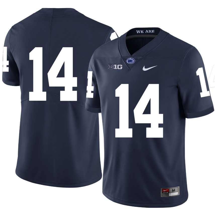 Penn State Nittany Lions NO NAME Jersey #14 Football NCAA Jerseys Dark Blue