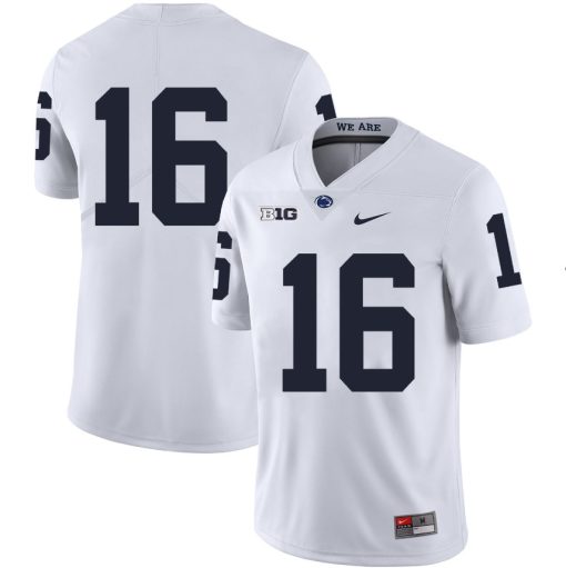 Penn State Nittany Lions NO NAME Jersey #16 Football NCAA Jerseys White