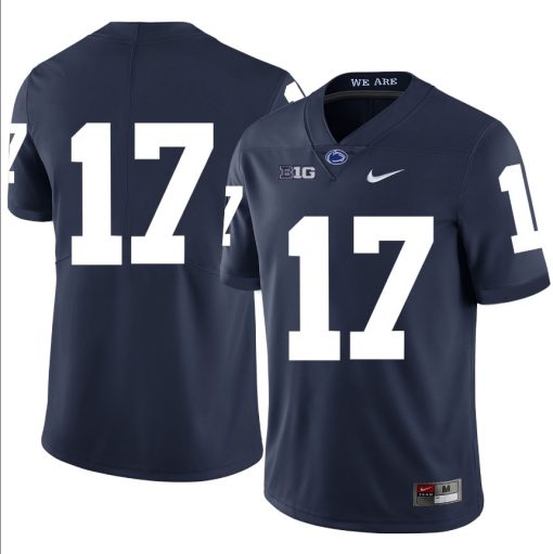 Penn State Nittany Lions NO NAME Jersey #17 Football NCAA Jerseys Dark Blue