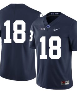 Penn State Nittany Lions NO NAME Jersey #18 Football NCAA Jerseys Dark Blue