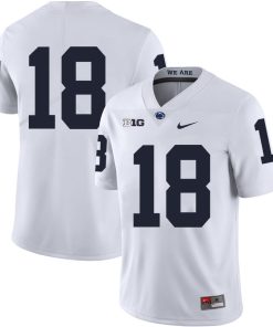 Penn State Nittany Lions NO NAME Jersey #18 Football NCAA Jerseys White