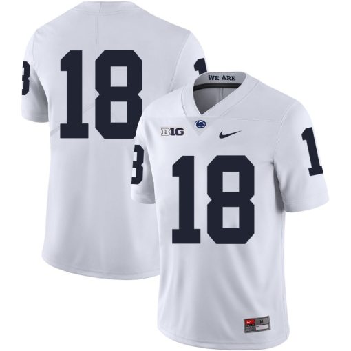 Penn State Nittany Lions NO NAME Jersey #18 Football NCAA Jerseys White