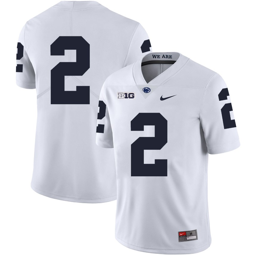 Penn State Nittany Lions NO NAME Jersey #2 Football NCAA Jerseys White