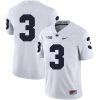 Penn State Nittany Lions NO NAME Jersey #3 Football NCAA Jerseys White