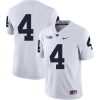 Penn State Nittany Lions NO NAME Jersey #4 Football NCAA Jerseys White