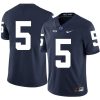 Penn State Nittany Lions NO NAME Jersey #5 Football NCAA Jerseys Dark Blue