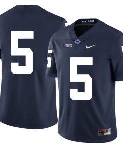 Penn State Nittany Lions NO NAME Jersey #5 Football NCAA Jerseys Dark Blue