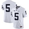 Penn State Nittany Lions NO NAME Jersey #5 Football NCAA Jerseys White