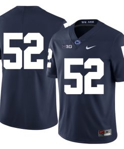 Penn State Nittany Lions NO NAME Jersey #52 Football NCAA Jerseys Dark Blue