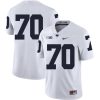 Penn State Nittany Lions NO NAME Jersey #70 Football NCAA Jerseys White