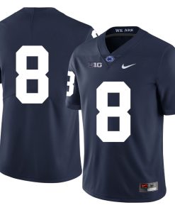 Penn State Nittany Lions NO NAME Jersey #8 Football NCAA Jerseys Dark Blue