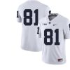 Penn State Nittany Lions NO NAME Jersey #81 Football NCAA Jerseys White