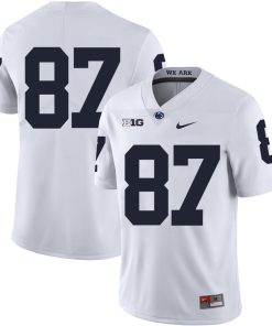 Penn State Nittany Lions NO NAME Jersey #87 Football NCAA Jerseys White