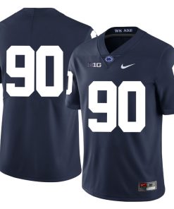 Penn State Nittany Lions NO NAME Jersey #90 Football NCAA Jerseys Dark Blue