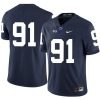 Penn State Nittany Lions NO NAME Jersey #91 Football NCAA Jerseys Dark Blue