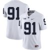 Penn State Nittany Lions NO NAME Jersey #91 Football NCAA Jerseys White