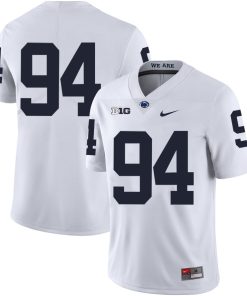 Penn State Nittany Lions NO NAME Jersey #94 Football NCAA Jerseys White