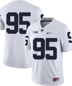 Penn State Nittany Lions NO NAME Jersey #95 Football NCAA Jerseys White