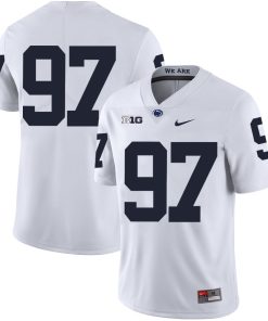Penn State Nittany Lions NO NAME Jersey #97 Football NCAA Jerseys White