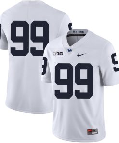 Penn State Nittany Lions NO NAME Jersey #99 Football NCAA Jerseys White