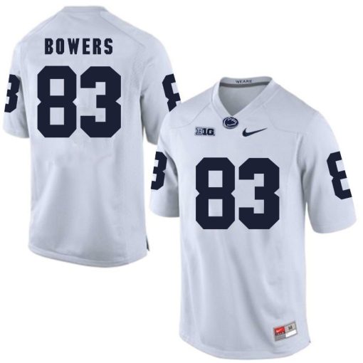 Penn State Nittany Lions Nick Bowers Jersey #83 Football NCAA Jerseys White