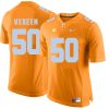 Tennessee Volunteers Corey Vereen Jersey #50 Football NCAA Jerseys Orange
