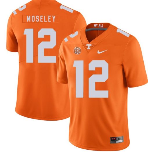 Tennessee Volunteers Emmanuel Moseley Jersey #12 Football NCAA Jerseys Orange