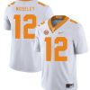 Tennessee Volunteers Emmanuel Moseley Jersey #12 Football NCAA Jerseys White