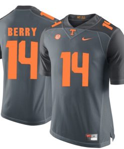 Tennessee Volunteers Eric Berry Jersey #14 Football NCAA Jerseys Gray Orange