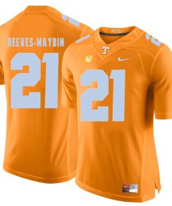 Tennessee Volunteers Jalen Reeves-Maybin Jersey #21 Football NCAA Jerseys Light Orange