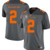 Tennessee Volunteers Jarrett Guarantano Jersey #2 Football NCAA Jerseys Gray Orange